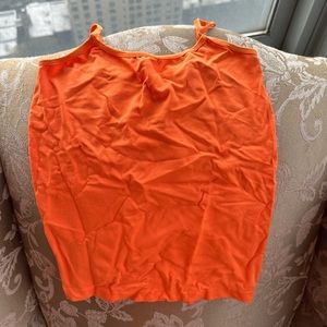 Orange skinny strap tank top!!!
